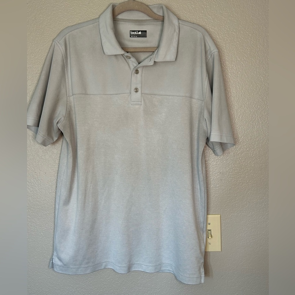 Bolle Men's Polyester Polo Golf Shirt Athleisure Casual Size L
